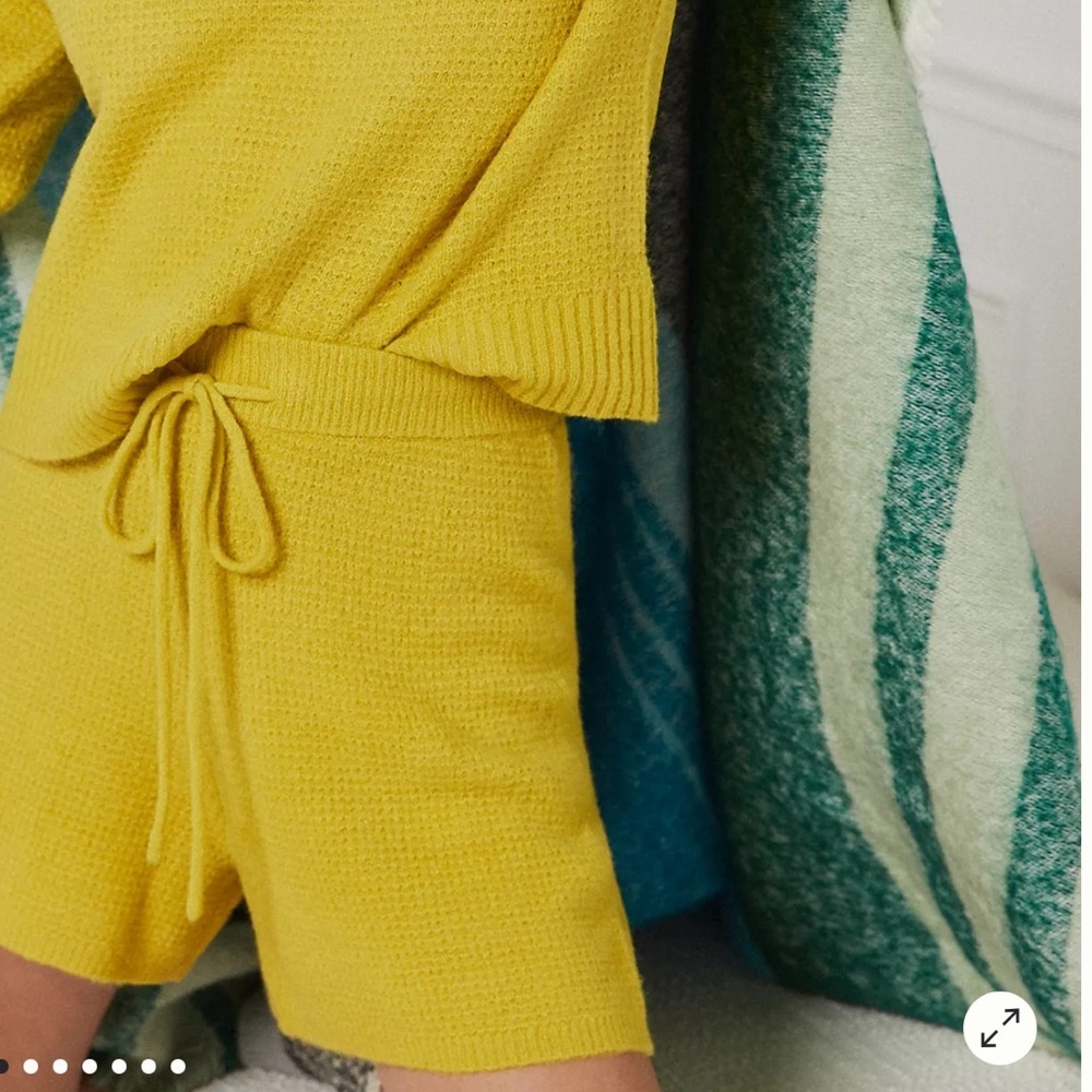 Saturday Sunday | Anthropology waffle knit cozy shorts